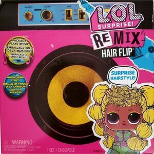 LOL Surprise REMIX Hair Style Flip Doll Reveal Music 15 Surprises Toy Girls Gift